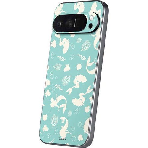 Disney The Little Mermaid Character Silhouette Pattern Pixel 9 Pro XL Skin